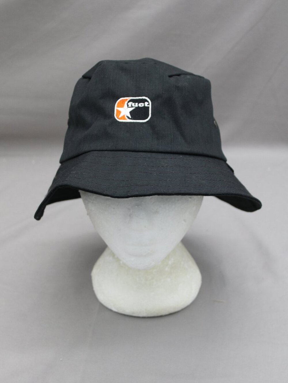 Vintage Bucket Hat - Black Fuct Logo - Adult One Size Fits All